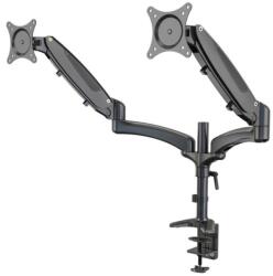 König & Meyer - 23875-000-55 asztalra szerelhető dupla monitor állvány, fekete