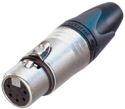 Neutrik - NC5FXX 5 pólusú XLR aljzat egyenes, lengő - dj-sound-light