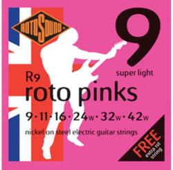 ROTOSOUND - R9 Roto Pinks super light elektromos gitárhúr készlet 9-42