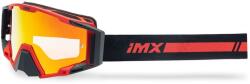 iMX Sand motocross szemüveg fekete-piros, piros irídium plexivel