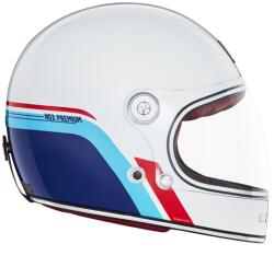 Nox Premium REVENGE zárt motoros sisak fehér-kék-piros
