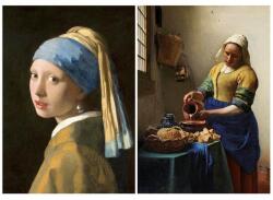 Educa 20309 - Leány gyöngy fülbevalóval és A tejet öntő nő, Vermeer - 2 x 1000 db-os puzzle