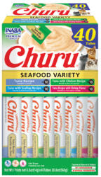 Inaba Foods Churu Cat Varieties Recompense Cremoase cu Ton si Fructe de Mare 40 buc - shop4pet