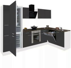 Elleci Yorki 310 sarok konyhabútor alsó sütős, alulfagyasztós hűtős kivitelben (LS310FHAN-SUT-AF)