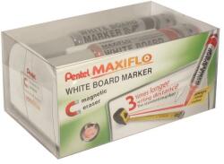 Pentel Táblamarker készlet, 6 mm, kúpos hegy, PENTEL Maxiflo, 4 különböző szín