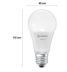 OSRAM Smart+ Wifi led izzó, 9W, 806lm, 2700K, 3db/csomag - meleg fehér