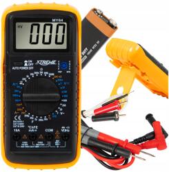 Xtreme digitális multiméter, LCD kijelző, AC/DC feszültség, áram, ellenállás mérés (50-164#)