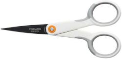 Fiskars Olló, általános, tapadásmentes, 13 cm, FISKARS MicroTip Titanium, fehér
