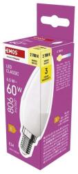 EMOS ZQ3E41 E14/6, 5 W (60 W)/806 lm/meleg fehér classic gyertya LED izzó (ZQ3E41) - oneclick