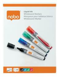 Nobo Táblamarker, vágott hegyű, 4 mm, NOBO, 4 különböző szín - oneclick - 8 590 Ft