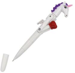 WEDO Unikornis golyóstoll, 1 mm, LED fénnyel, WEDO Lucky Punch, kék