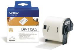 Brother DK-11202 elővágott öntapadós címke 300db/tekercs 62mm x 100mm White (DK11202) - oneclick