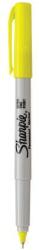 Sharpie Alkoholos marker, 0, 5 mm, kúpos, SHARPIE Ultra Fine Point, sárga