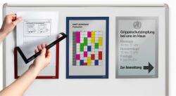 DURABLE Infokeret, A4, mágneses, DURABLE DURAFRAME® MAGNETIC, sötétkék