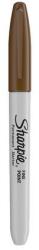Sharpie Alkoholos marker, 1 mm, kúpos, SHARPIE Fine Point, barna