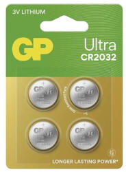 GP Batteries GP Ultra Lítium gombelem CR2032 4db/bliszter (B32324) - haztartasibolt