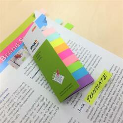 STICK N Jelölőcímke, papír, 9x50 lap, 50x12 mm, STICK N, neon és pasztell mix - oneclick