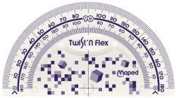 Maped Vonalzókészlet, műanyag, törhetetlen, 3 darabos, MAPED Pixel Party Twist`n Flex