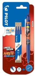 Pilot Rollertoll, 0, 35 mm, törölhető, nyomógombos, PILOT Frixion Clicker Naruto, kék + betét