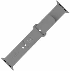 FIXED szilikon sportos óraszíj Apple Watch 38/40/41mm-es okosórákhoz, világos szürke (FIXSST2-436-LGGR) - oneclick