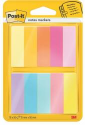 3M Jelölőcímke, papír, 10x50 lap, 15x50 mm, 3M POSTIT, vegyes - oneclick
