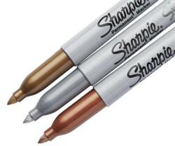 Sharpie Alkoholos marker készlet, 1, 4 mm, kúpos, SHARPIE Metallic, 3 különböző szín