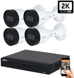 DAHUA 4 biztonsági kamerás IP kamera rendszer 5MP (DAHUA-IP-5MP-S1-04)
