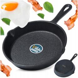 Vilde Kis Öntöttvas Serpenyő gáz indukciós grill tűzrakó sütő tányér 15 cm (5904316471712)