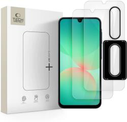 Üvegfólia Samsung Galaxy A26 5G - TECH-PROTECT Supreme - 2 db üvegfólia + 1db fekete keretes kamera védőkeret - tokgalaxis