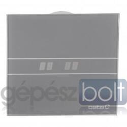 CATA E-100 GSTH ventilátor üveg előlappal, utószellő és páraérzékelő funkcióval, szürke (E100GSTH)