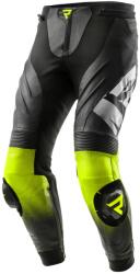 Rebelhorn Pantaloni moto din piele Rebelhorn Inferno negru-galben fluo (PBRH-INFERNO-LP-29)