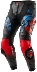 Rebelhorn Pantaloni moto din piele Rebelhorn Inferno negru-albastru-alb-rosu (PBRH-INFERNO-LP-12)