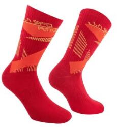 La Sportiva OUTDOOR FUN SOCKS Șosete Redwood/Mountain Red 47-48 EU