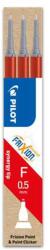 Pilot Rollertoll betét, 0, 25mm, tűhegyű, törölhető, PILOT "Frixion Point", piros, 3db/cs (BLS-FRP5-R-S3) - nyomtassingyen