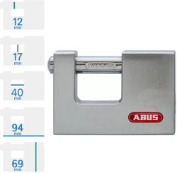 Abus 888/95 lakat - 5 DB Fúrt kulcs