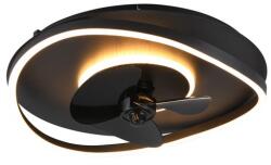 TRIO Sortland fekete LED mennyezeti ventilátoros lámpa (TRI-R67393132) LED 1 izzós IP20 (R67393132)