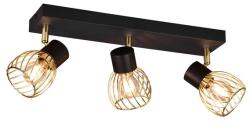 TRIO Ardon fekete-arany mennyezeti spotlámpa (TRI-R81383080) E14 3 izzós IP20 (R81383080)