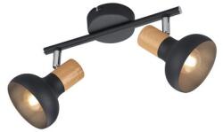 TRIO Latika fekete-natúr mennyezeti spotlámpa (TRI-R81522032) E14 2 izzós IP20 (R81522032)