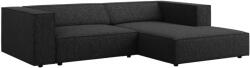 Cosmopolitan Design Fekete kárpitozott sarokkanapé Cosmopolitan Design Arendal 224 cm, jobb (COS_RC_M_140_F1_ARENDAL9)