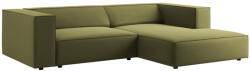 Cosmopolitan Design Zöld bársony sarokkanapé Cosmopolitan Design Arendal 224 cm, jobb (COS_RC_M_184_F1_ARENDAL10)