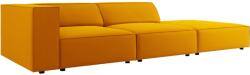 Cosmopolitan Design Sárga bársony négyüléses kanapé Cosmopolitan Design Arendal 262 cm, jobb (COS_3SOR_184_F1_ARENDAL8)