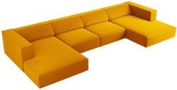 Cosmopolitan Design Sárga bársony sarokkanapé "U" Cosmopolitan Design Arendal 364 cm (COS_U_184_F1_ARENDAL8)