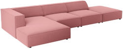 Cosmopolitan Design Rózsaszín bársony sarokkanapé Cosmopolitan Design Arendal 341 cm, bal (COS_LCO_184_F1_ARENDAL9)