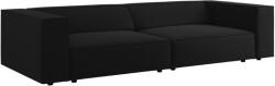 Cosmopolitan Design Fekete bársony négyszemélyes kanapé Cosmopolitan Design Arendal 244 cm (COS_4S_184_F1_ARENDAL7)