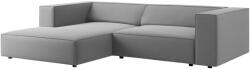 Cosmopolitan Design Világosszürke bársony sarokkanapé Cosmopolitan Design Arendal 224 cm, bal (COS_LC_M_184_F1_ARENDAL5)