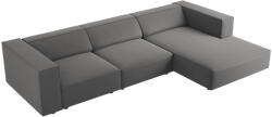 Cosmopolitan Design Szürke bársony sarokkanapé Cosmopolitan Design Arendal 284 cm, jobb (COS_RC_184_F1_ARENDAL6)
