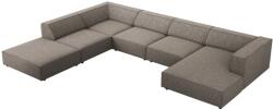 Cosmopolitan Design Szürke kárpitozott sarokkanapé "U" Cosmopolitan Design Arendal 364 cm, bal (COS_UL_140_F1_ARENDAL8)