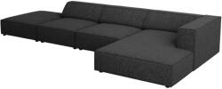 Cosmopolitan Design Fekete kárpitozott sarokkanapé Cosmopolitan Design Arendal 341 cm, jobb (COS_RCO_140_F1_ARENDAL9)