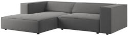 Cosmopolitan Design Szürke bársony sarokkanapé Cosmopolitan Design Arendal 224 cm, bal (COS_LC_M_184_F1_ARENDAL6)