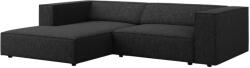 Cosmopolitan Design Fekete kárpitozott sarokkanapé Cosmopolitan Design Arendal 224 cm, bal (COS_LC_M_140_F1_ARENDAL9)